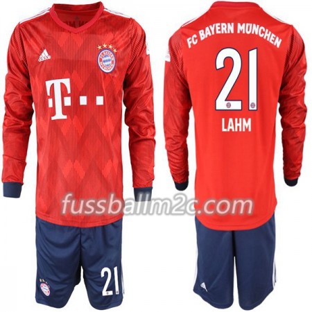 Fußballtrikots FC Bayern München Lahm 21 Kinder Heim Trikotsatz 2018-2019 Langarm